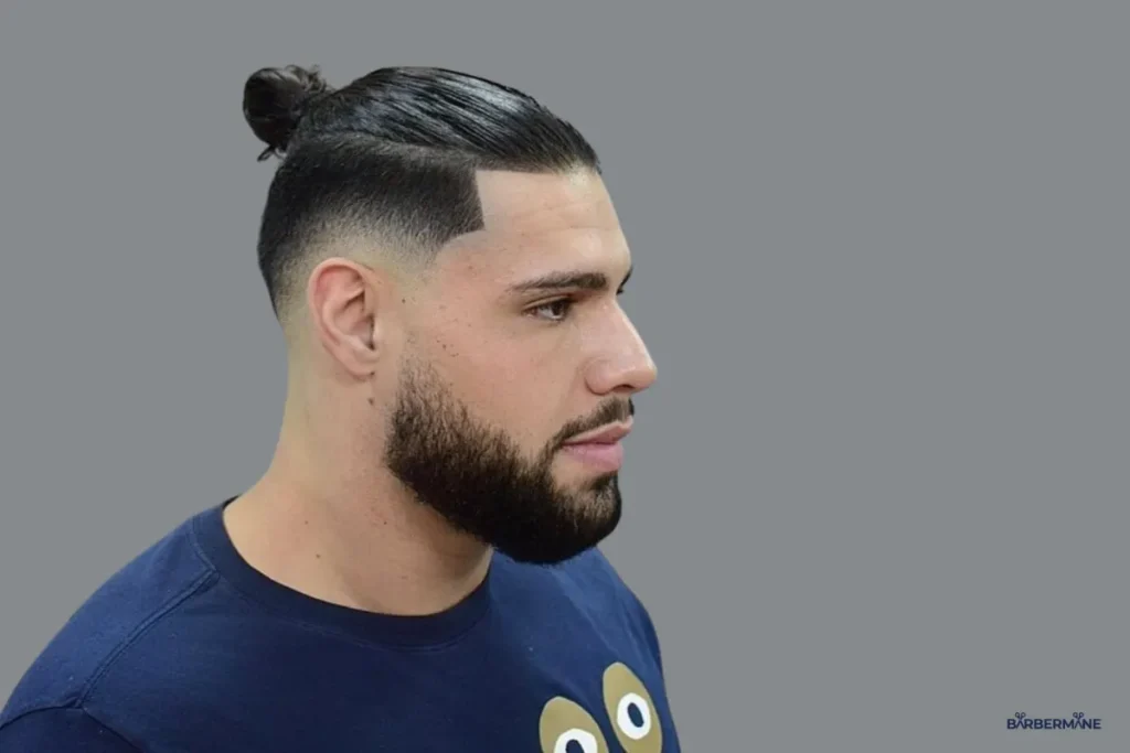 Man-Bun-with-Undercut-Fade