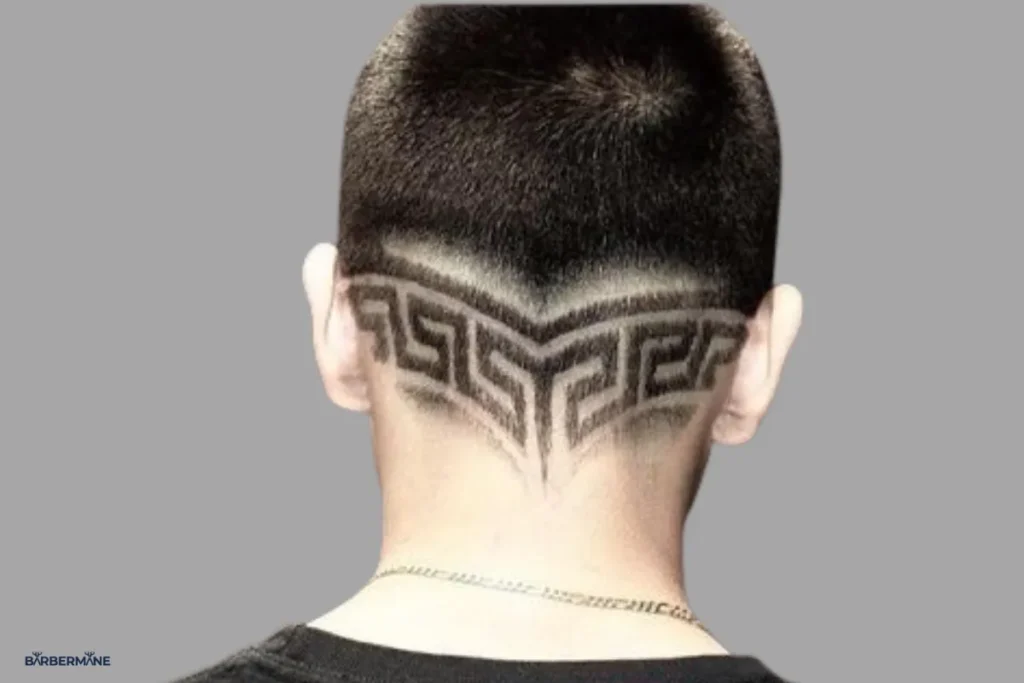 Shaved-Cross-and-Tribal-Designs
