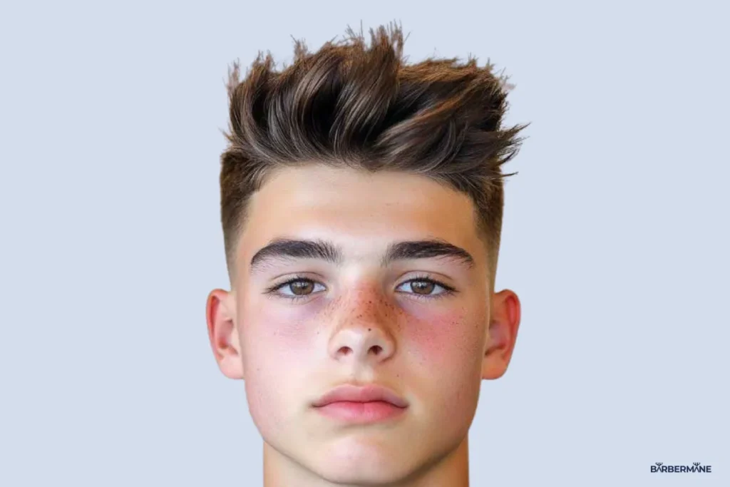 Spiky-Hair-with-Low-Taper