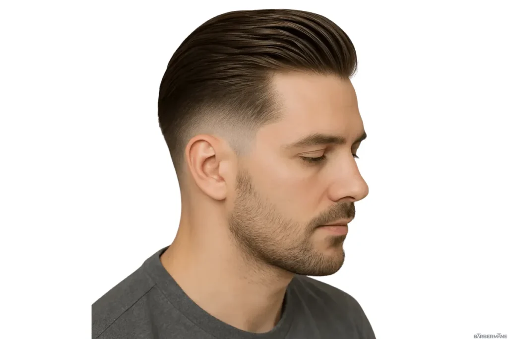 Slicked-Back-Middle-Part