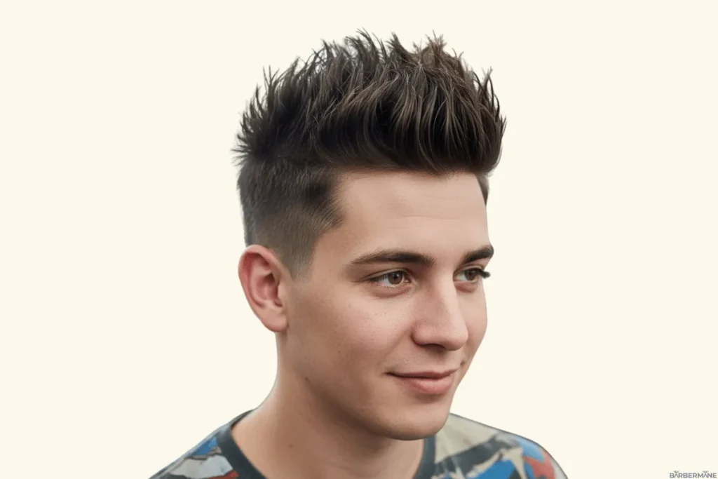 Spiky-Textured- Top-with-Low-Fade