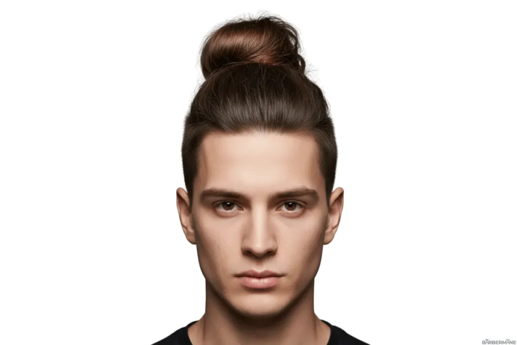 Overgrown-Man-Bun-with-Flat-Sides