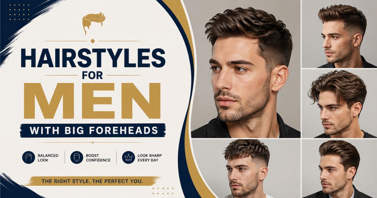 Hairstyles For Men with Big Foreheads