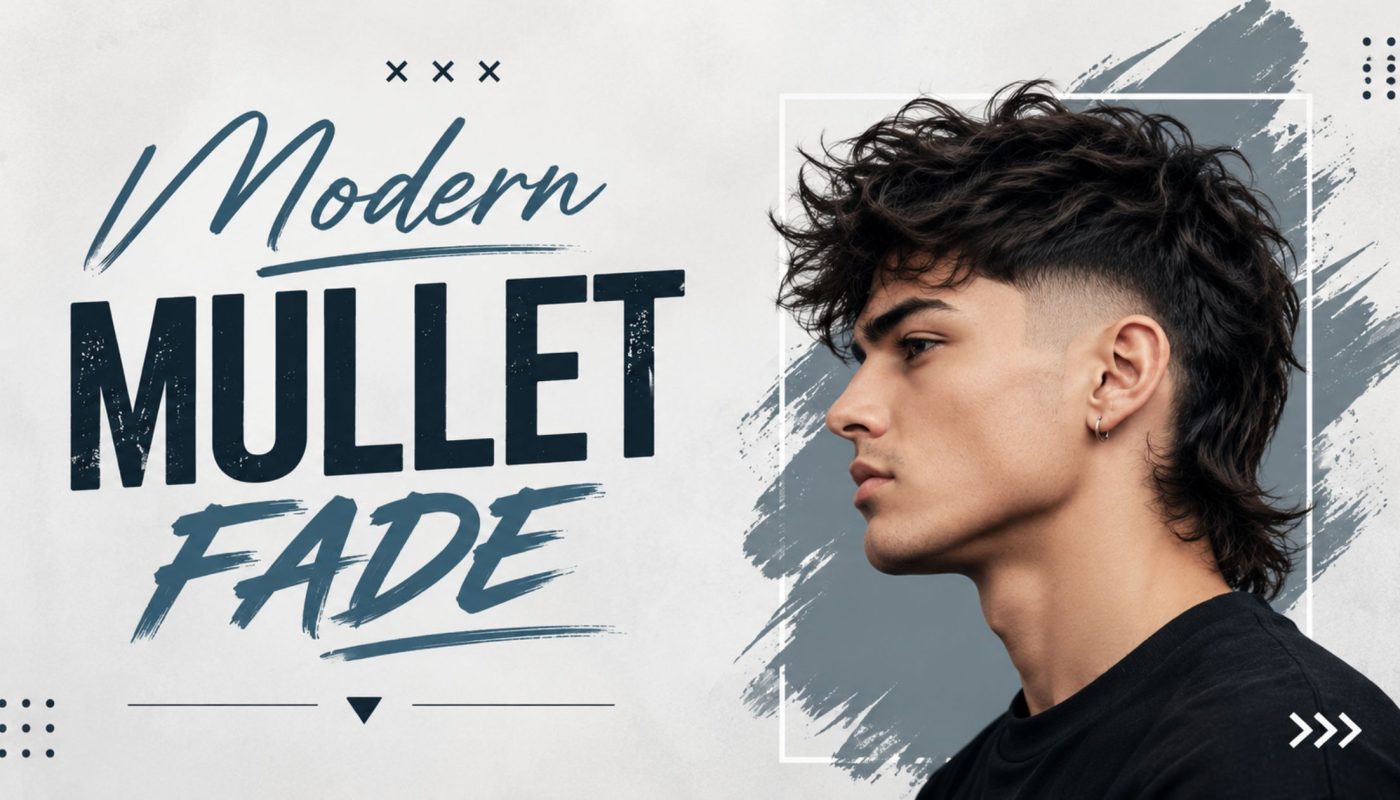 Modern mullet fade