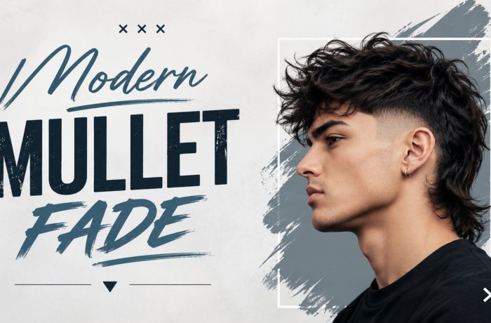 Modern mullet fade