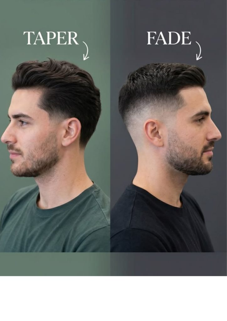 Taper vs Fade