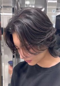 Wolf Cut with Curtain Bangs