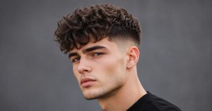 Curly Top Fade