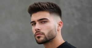 High Top Fade with Beard